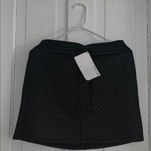 Quilted mini skirt